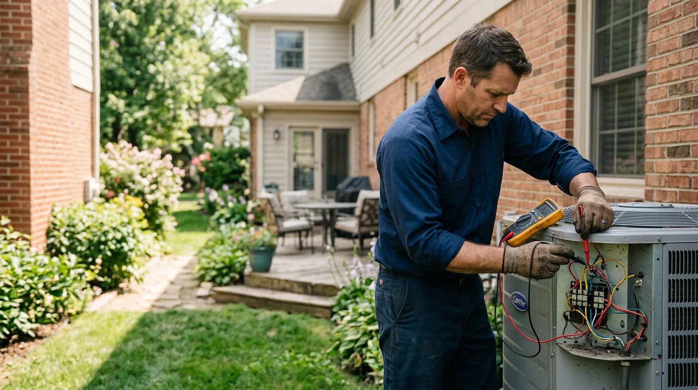 HVAC technician working near Newton Hamilton, PA